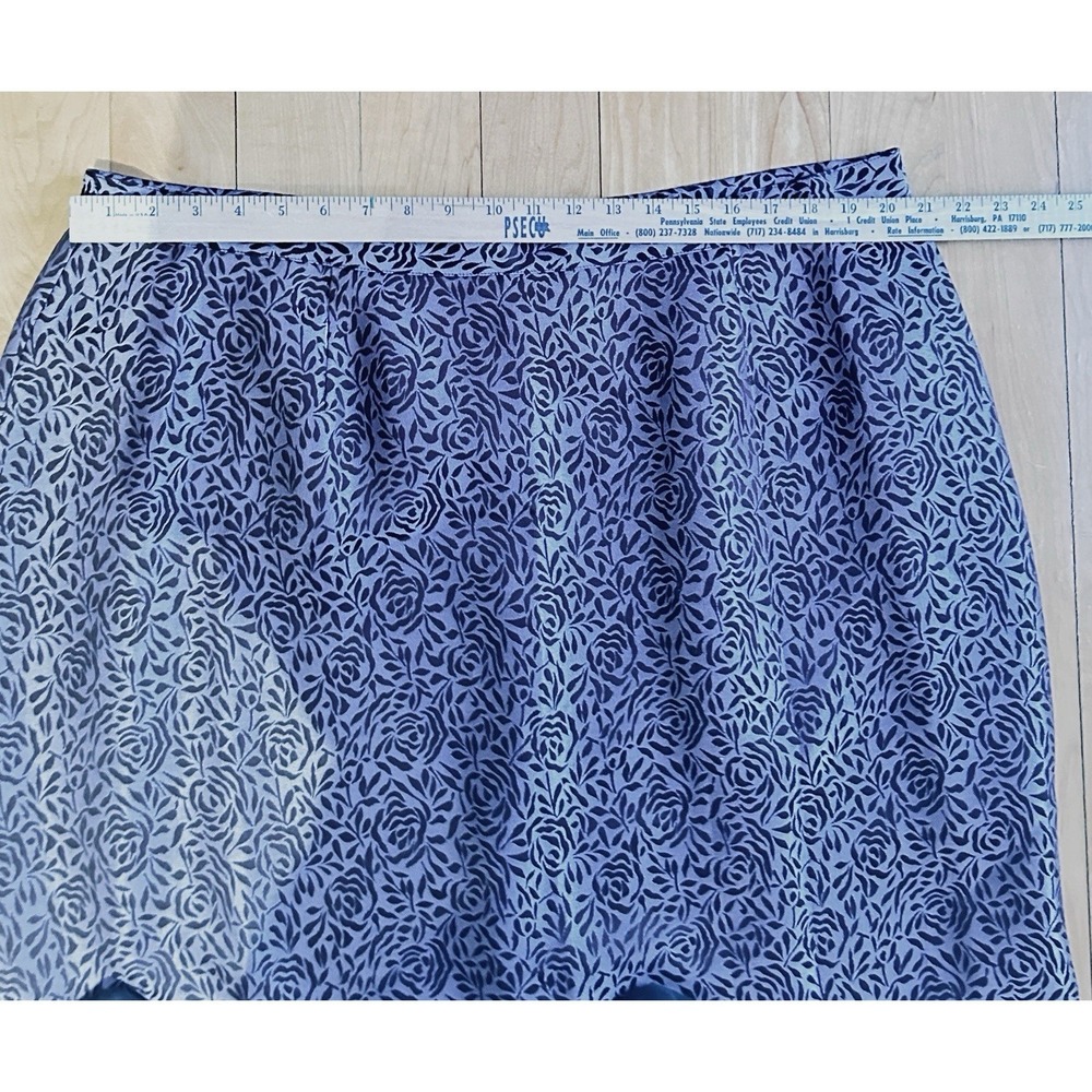 Les Suit Womens Midi Skirt Purple Brown Floral Workwear Boho Plus 22W size - Picture 7 of 11